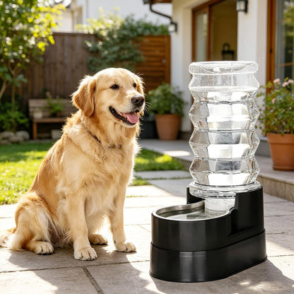 8L Elevated Dog Water Dispenser: Large Dogs Senior Pets Filtered | Comfortable Drinking Position / Anti Splash Base / Stainless Steel Bowl / Easy Cleaning / Dishwasher Safe/Multi Pet Homes