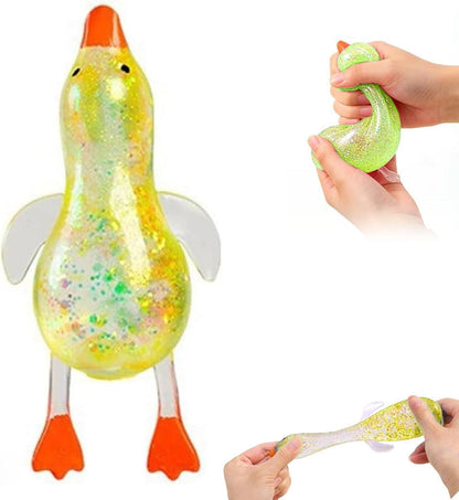 Cute Duck Squishy Soft Relief Ball Fun Squishy Duck Relaxing Sensory Fidget Stress for Anxiety Relief and Stress Relief(Yellow)