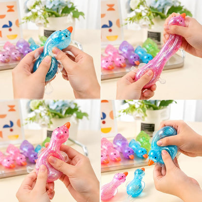 Cute Duck Squishy Soft Relief Ball Fun Squishy Duck Relaxing Sensory Fidget Stress for Anxiety Relief and Stress Relief(Yellow)