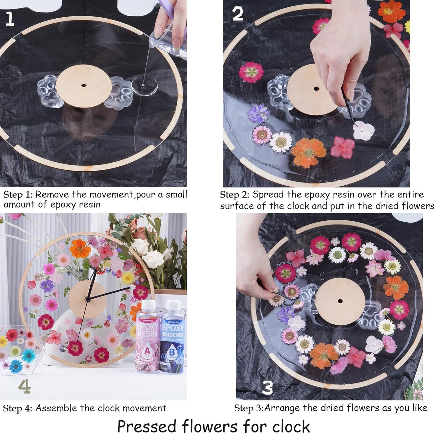 40Pcs Dried Pressed Flowers for Crafts, Dry Flowers Kit for Resin Molds,Epoxy Resin Accessories,Bookmark,Nails, Jewelry Molds,Candle Making Supplies,Soap,Frame,Cakes(Orange Yellow)