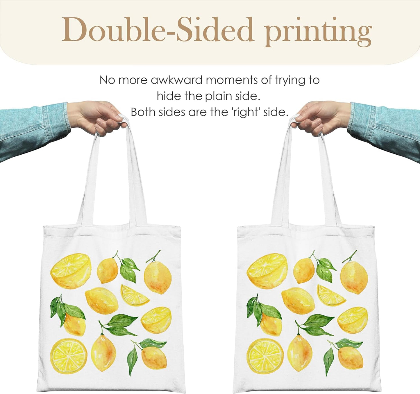 Fruit Tote Bag with Magnetic Buckle-Fruit Themed Seasonal Gifts for Birthday, Mother's Day, Christmas.