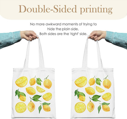 Fruit Tote Bag with Magnetic Buckle-Fruit Themed Seasonal Gifts for Birthday, Mother's Day, Christmas.