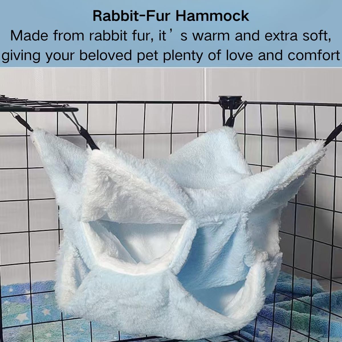Guinea Pig Hammock 3 Layers Rat Hammock Small Animals Hanging Bed Hamster Pet Cage Accessories for Chinchilla Ferret Sugar Glider Squirrel Kitten Rat Sleeping and Playing (Yellow)