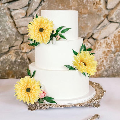 12pcs Yellow Gerbera Daisy Artificial Flowers Realistic Faux Daisies Fake Daisy Flowers for Vase Table Centerpiece Home Wedding Party Garden Decoration(Yellow)