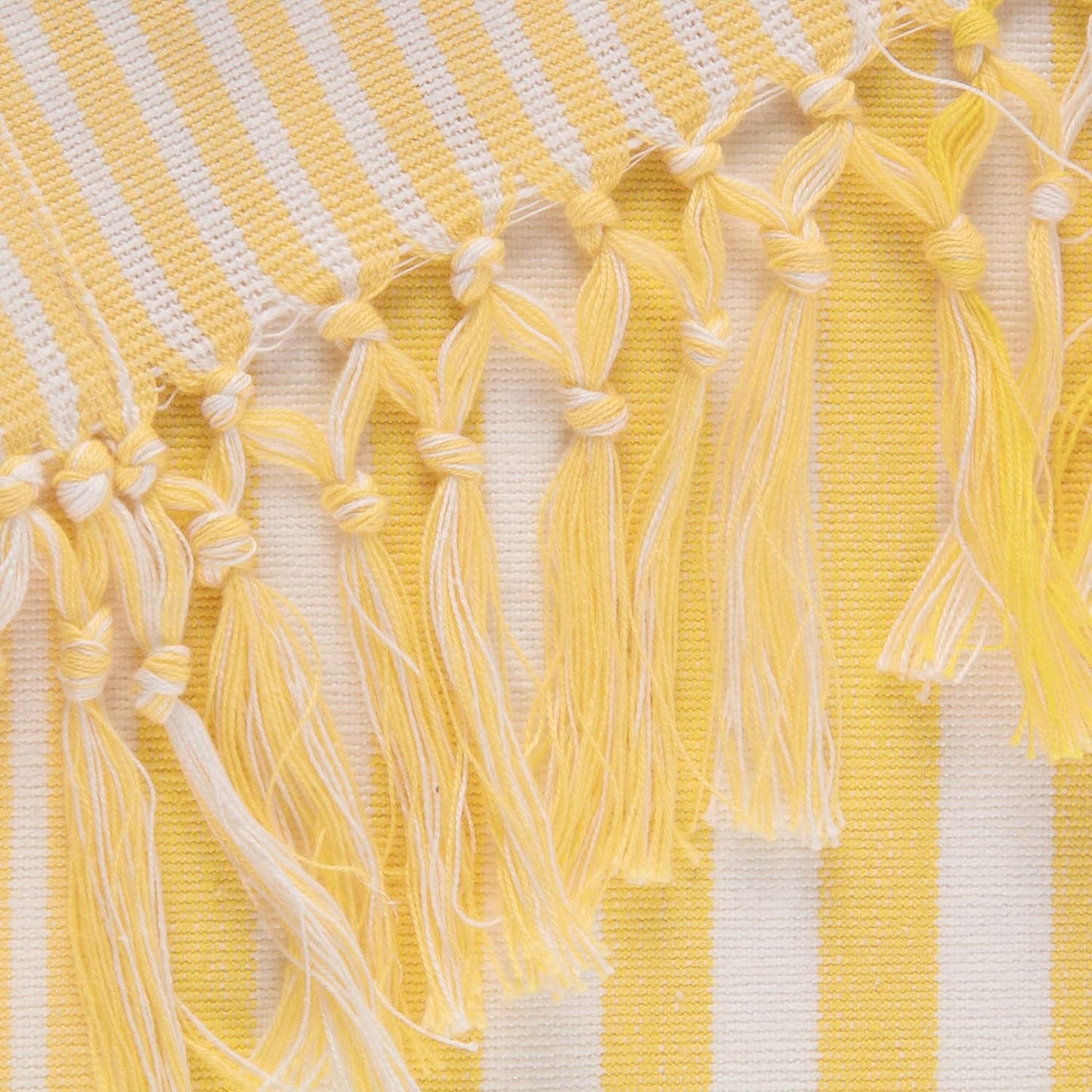 Multi Strip Kitchen Tabletop Collection, Table Runner, 14x72, Deep Yellow