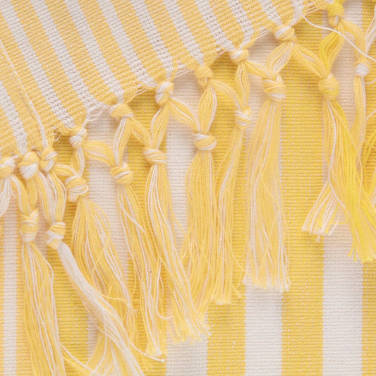 Multi Strip Kitchen Tabletop Collection, Table Runner, 14x72, Deep Yellow