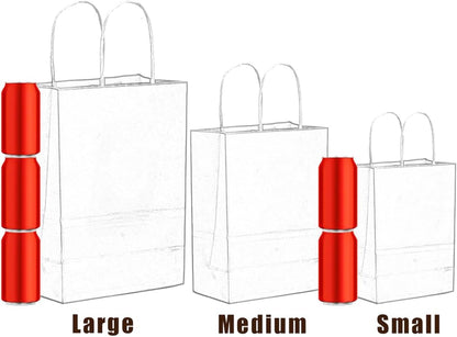100PCS Gift Bag with Handles Bulk Bright Yellow Paper Bags Assorted Sizes(33pcs Large 13",33pcs Medium 11",34pcs Small 8")