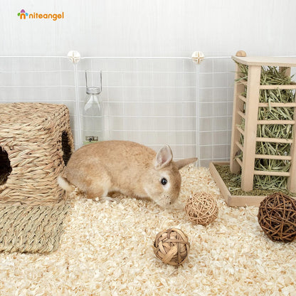 Aspen Shaving Hamster Bedding: 30L Absorb Odors & No Dust | Respiratory-Friendly & Encourage Digging Instinct - DIY Tunnel System for Syrian Dwarf Hamster Gerbil Mice Rat or Small Pets