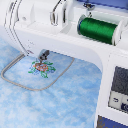Polyester Machine Embroidery Thread, 1000M 40wt, Pale Yellow 151 | 40wt trilobal polyester embroidery thread with bright sheen. Works with home and commercial embroidery and sewing machines.