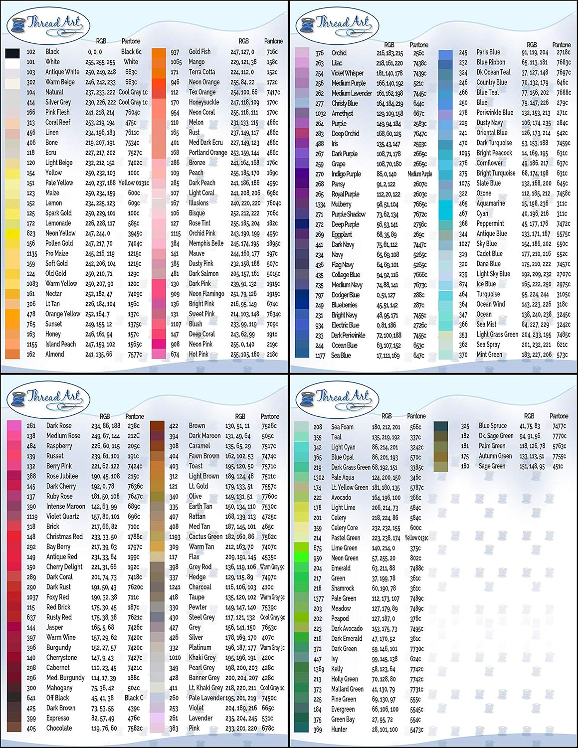 Polyester Machine Embroidery Thread, 1000M 40wt, Pale Yellow 151 | 40wt trilobal polyester embroidery thread with bright sheen. Works with home and commercial embroidery and sewing machines.