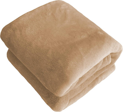 Soft Puppy Flannel Fleece Blanket for Pet Dog Cat, Plush Microfiber, Cozy and Lightweight, Light Yellow, Pet, 19 x 27 inch (50 x 70 cm)