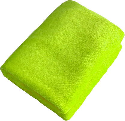 Soft Puppy Flannel Fleece Blanket for Pet Dog Cat, Plush Microfiber, Cozy and Lightweight, Light Yellow, Pet, 19 x 27 inch (50 x 70 cm)
