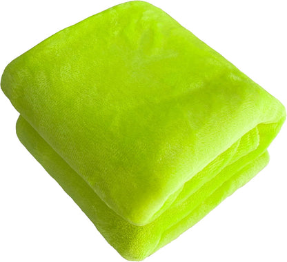 Soft Puppy Flannel Fleece Blanket for Pet Dog Cat, Plush Microfiber, Cozy and Lightweight, Light Yellow, Pet, 19 x 27 inch (50 x 70 cm)
