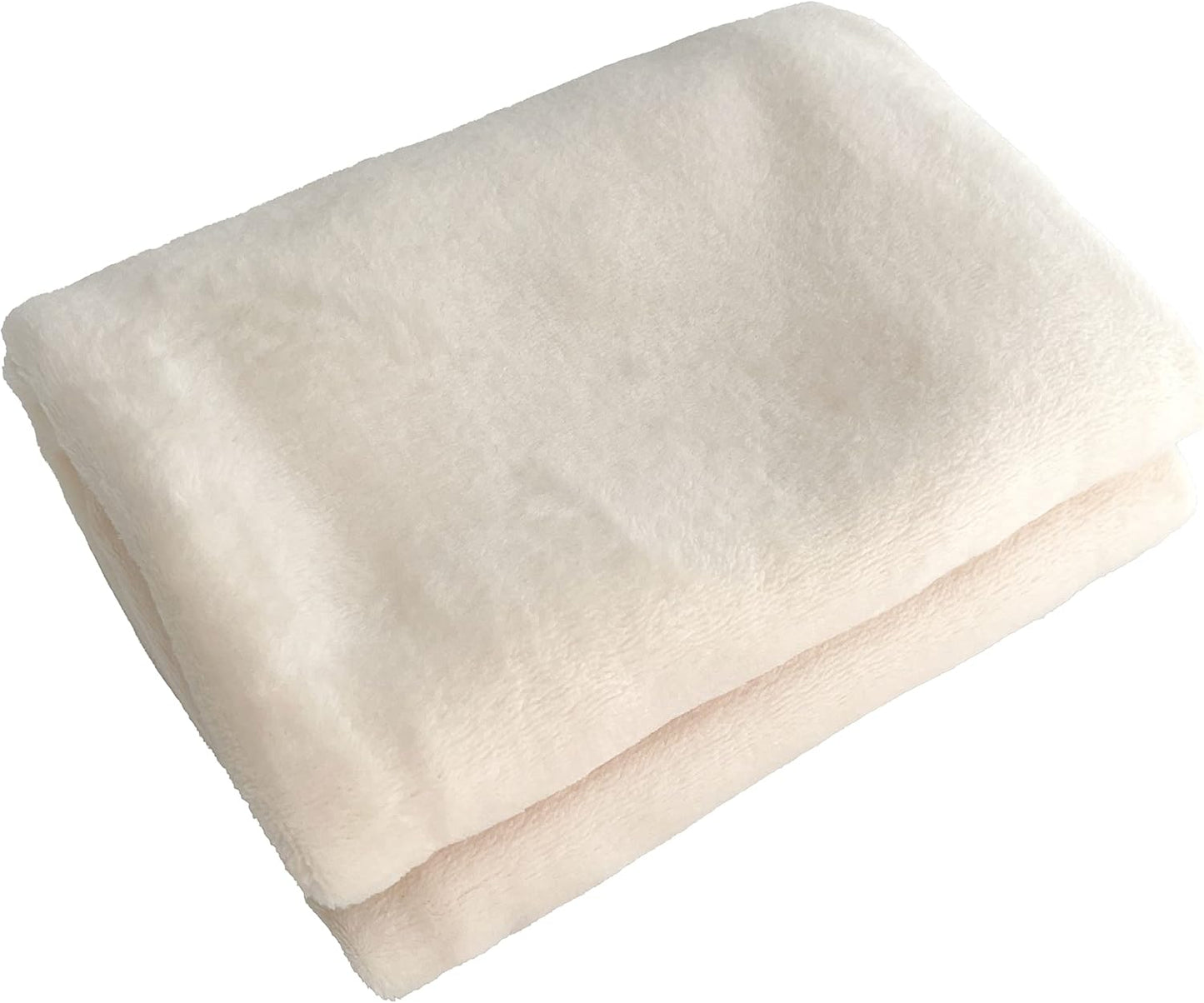 Soft Puppy Flannel Fleece Blanket for Pet Dog Cat, Plush Microfiber, Cozy and Lightweight, Light Yellow, Pet, 19 x 27 inch (50 x 70 cm)