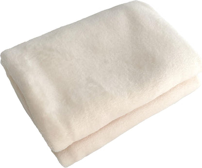 Soft Puppy Flannel Fleece Blanket for Pet Dog Cat, Plush Microfiber, Cozy and Lightweight, Light Yellow, Pet, 19 x 27 inch (50 x 70 cm)