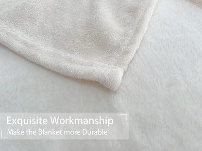 Soft Puppy Flannel Fleece Blanket for Pet Dog Cat, Plush Microfiber, Cozy and Lightweight, Light Yellow, Pet, 19 x 27 inch (50 x 70 cm)