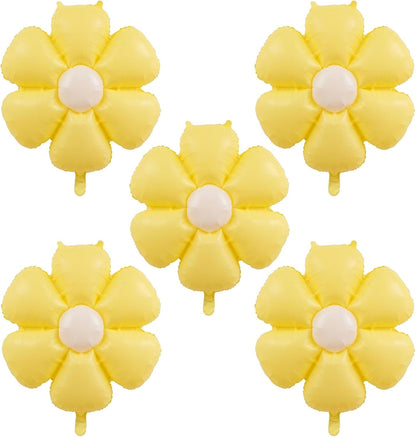 Flowers Birthday Party Balloons Daisies Happy Birthday Party Decorations (Yellow)