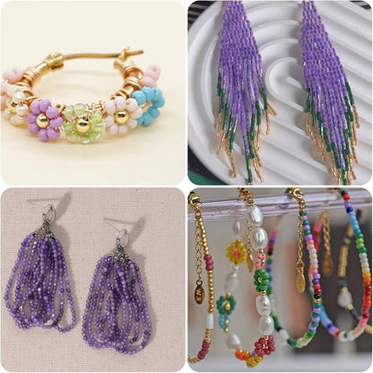 3mm Light Yellow Seed Beads for Jewelry Making 200 Grams About 6500pcs,8/0 Glass Craft for Making Earrings, Bracelets, Pendants, Waist Jewelry, DIY Handmade Seed Beads (Light Yellow)