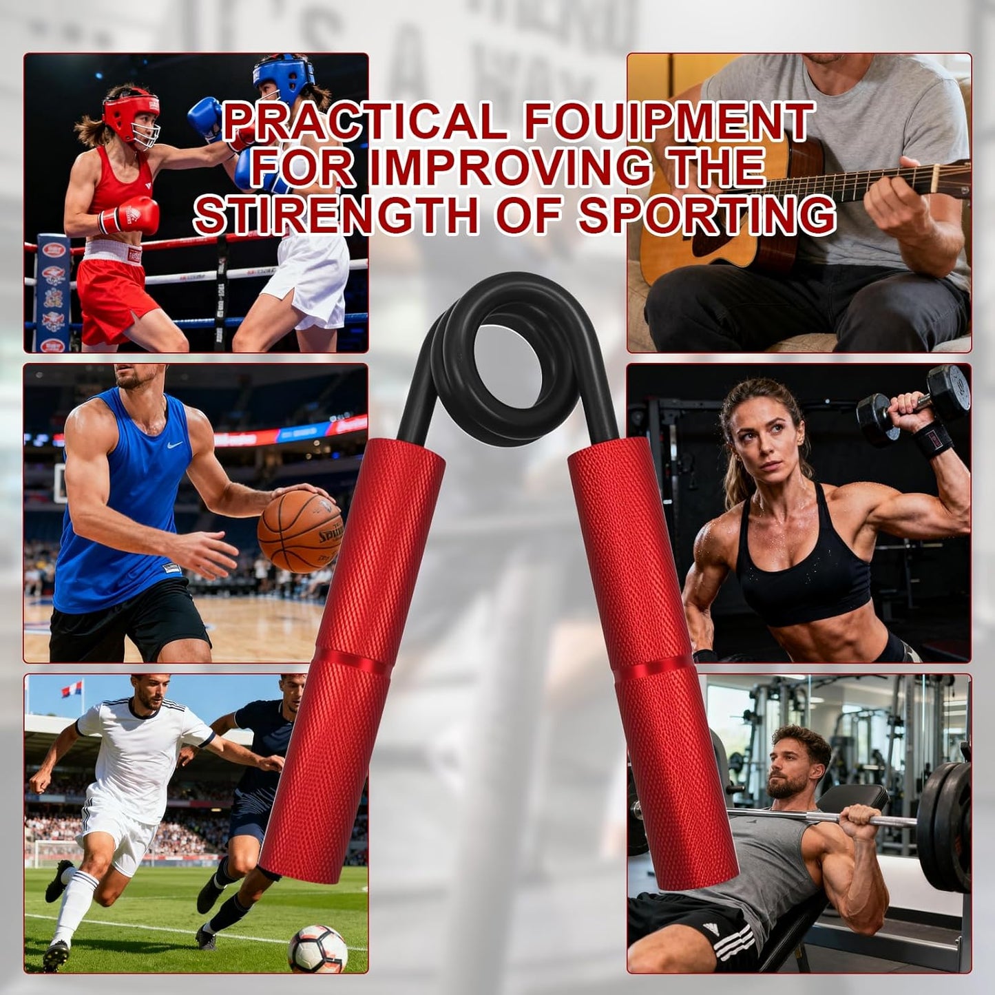 Grip Strength Trainer Set,50-300LB Hand Grip Strengthener,Hand Forearm strengthener 6 Pack, Workout equipment,Strength Training Exercisefor Hand Arm Forearm Wrist Finger