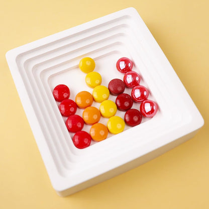 12mm Round Mosaic Tiles for Crafts, 200g Iridescent Recycled Glass Mosaic Pieces for Art Supplies, DIY Mosaic Making Kit for Hobbies & Art (Red Orange & Yellow 12mm)