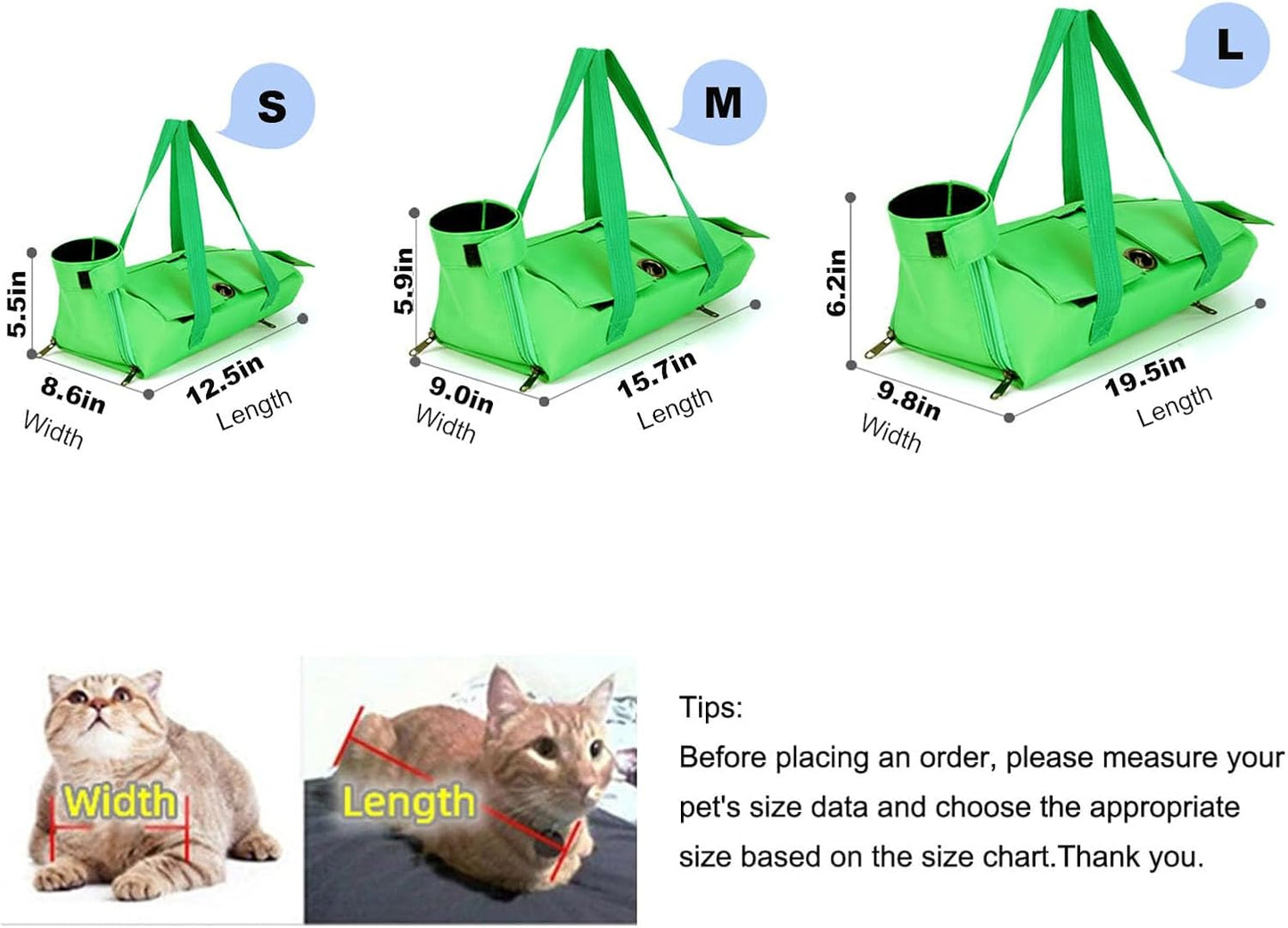Cat Grooming Bag,Foldable Travel Carrier for Cats,Anti-Bite Anti-Scratch Cat Grooming Restraint Bag,Pet Carrier for Administering Eye Drops,Ear Cleaner,Clipping Nails Yellow L
