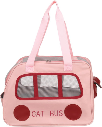 Pet Carrier, Portable and Ventilated, Oxford Cloth, Dogs Cats and Little Animals Travel Bag 16.93" Up to 16.5 Lbs, (Yellow), Intended for Hiking/Camping/Traveling