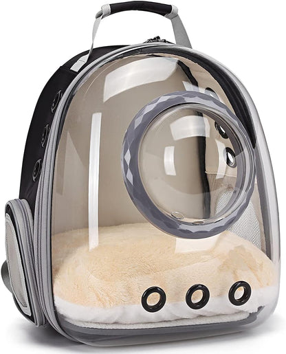 Cat Backpack Carrier, Bubble Backpack for Cat Kitten Small Puppy and Bunny, Space Capsule Bubble Cat Backpack Carrier, Airline Approved Waterproof Yellow Pet Backpack for Small Dog