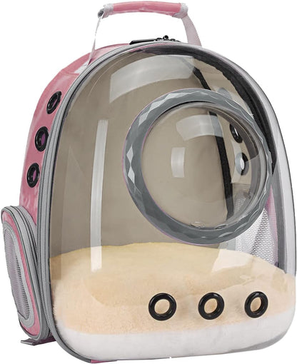 Cat Backpack Carrier, Bubble Backpack for Cat Kitten Small Puppy and Bunny, Space Capsule Bubble Cat Backpack Carrier, Airline Approved Waterproof Yellow Pet Backpack for Small Dog