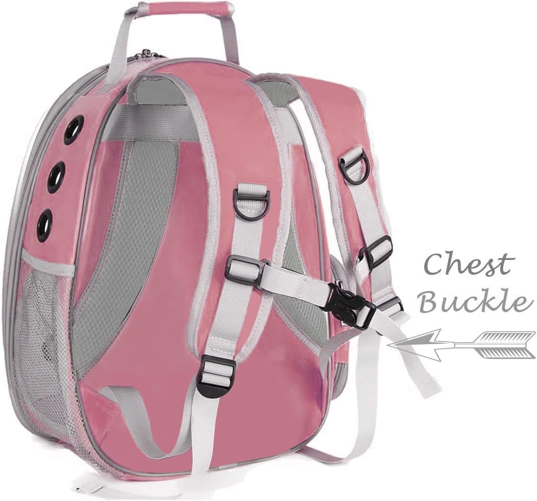 Cat Backpack Carrier, Bubble Backpack for Cat Kitten Small Puppy and Bunny, Space Capsule Bubble Cat Backpack Carrier, Airline Approved Waterproof Yellow Pet Backpack for Small Dog