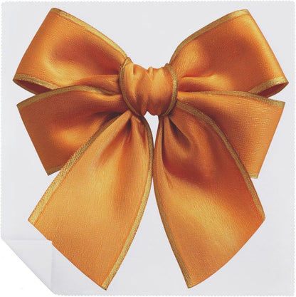 Luxury Yellow Tied Bow Cloth Napkins Set of 6, Square Premium Reusable Washable Polyester Table Linen Napkin for Dinner Party