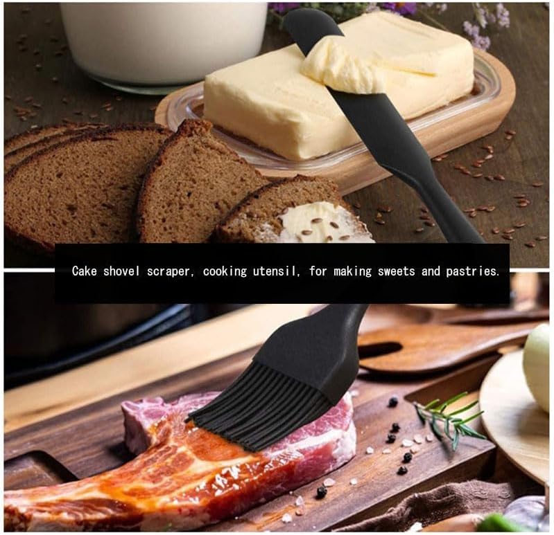 6-Piece Silicone Spatula Set | One-Piece Seamless | Heat-Resistant | Nonstick Safe (Yellow)