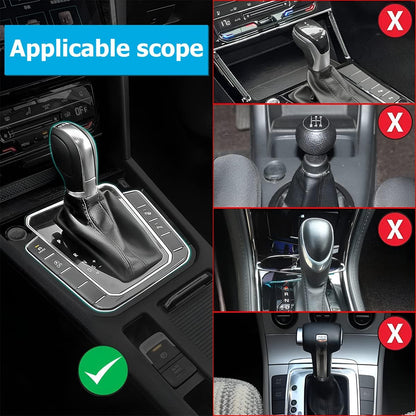 2 Pack Car Gear Shift Knob Cover, Anti-Slip Auto Knob Gear Stick Protector, Comfortable Silicone Handbrake Shifter Cover for Men Women, Universal Vehicle Interior Accessories