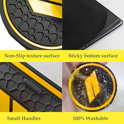 Anti Dust Mats for Dodge Challenger Accessories 2015 2016 2017 2018 2019 2020 2021 2022 2023,Custom Fits Cup Holder Liners Mats Door Pocket Center Console Liners, 11pcs/kit (Yellow)