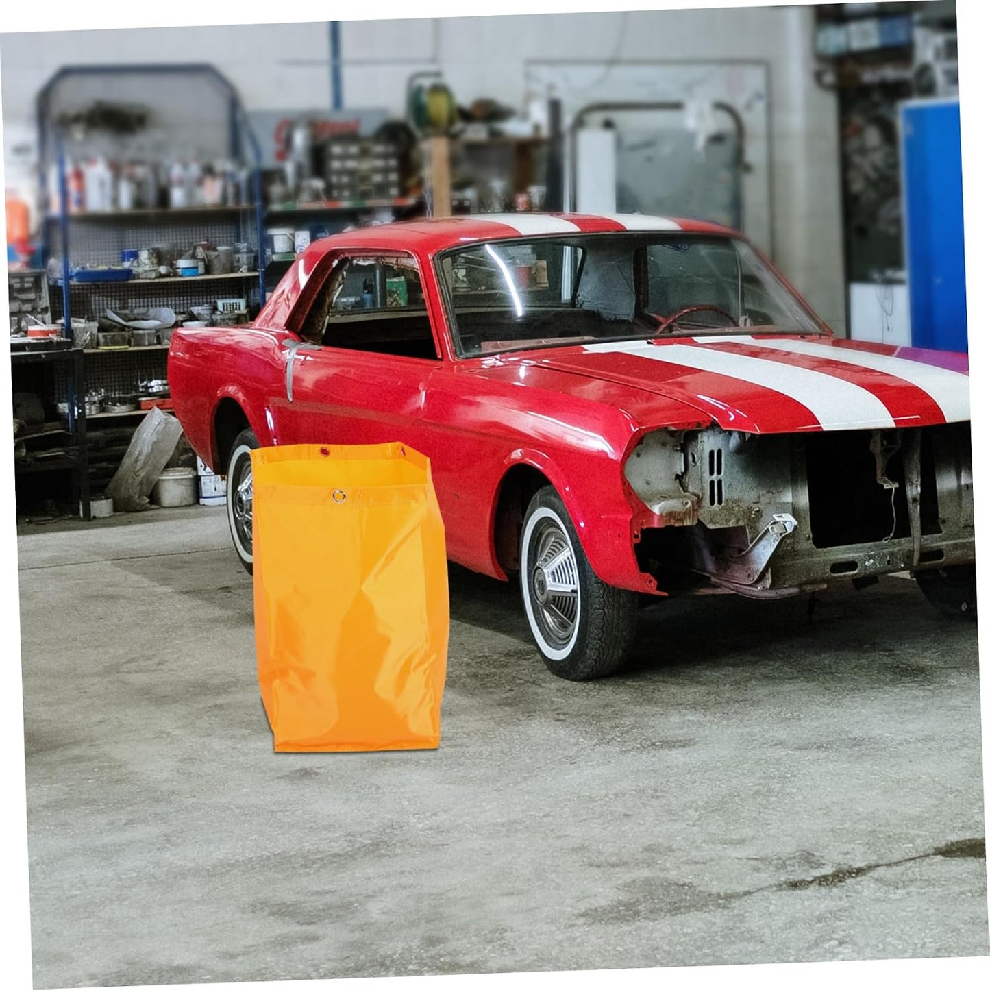 High Capacity Janitorial Cart Bag Canvas Cleaning Caddy Replacement Janitorial Bags for Housekeeping