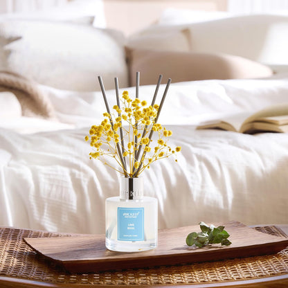 Reed Diffuser Set,3.38 fl oz (100 ml) - Citrus Lemon Oil Diffusers with 8 Reed Sticks, Home Fragrance Reed Diffuser for Bathroom Shelf Decor