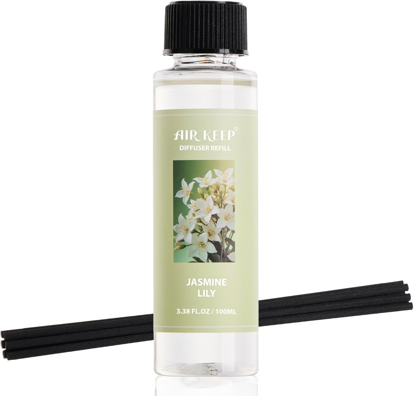 Reed Diffuser Set,3.38 fl oz (100 ml) - Citrus Lemon Oil Diffusers with 8 Reed Sticks, Home Fragrance Reed Diffuser for Bathroom Shelf Decor