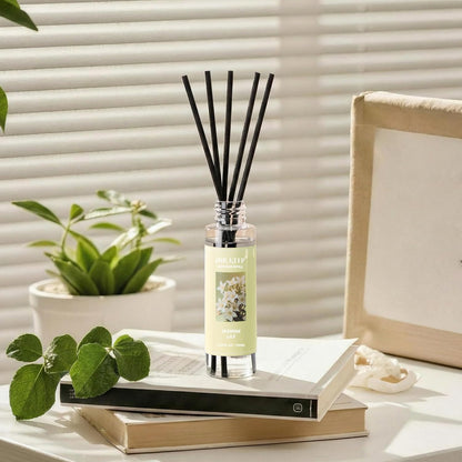 Reed Diffuser Set,3.38 fl oz (100 ml) - Citrus Lemon Oil Diffusers with 8 Reed Sticks, Home Fragrance Reed Diffuser for Bathroom Shelf Decor