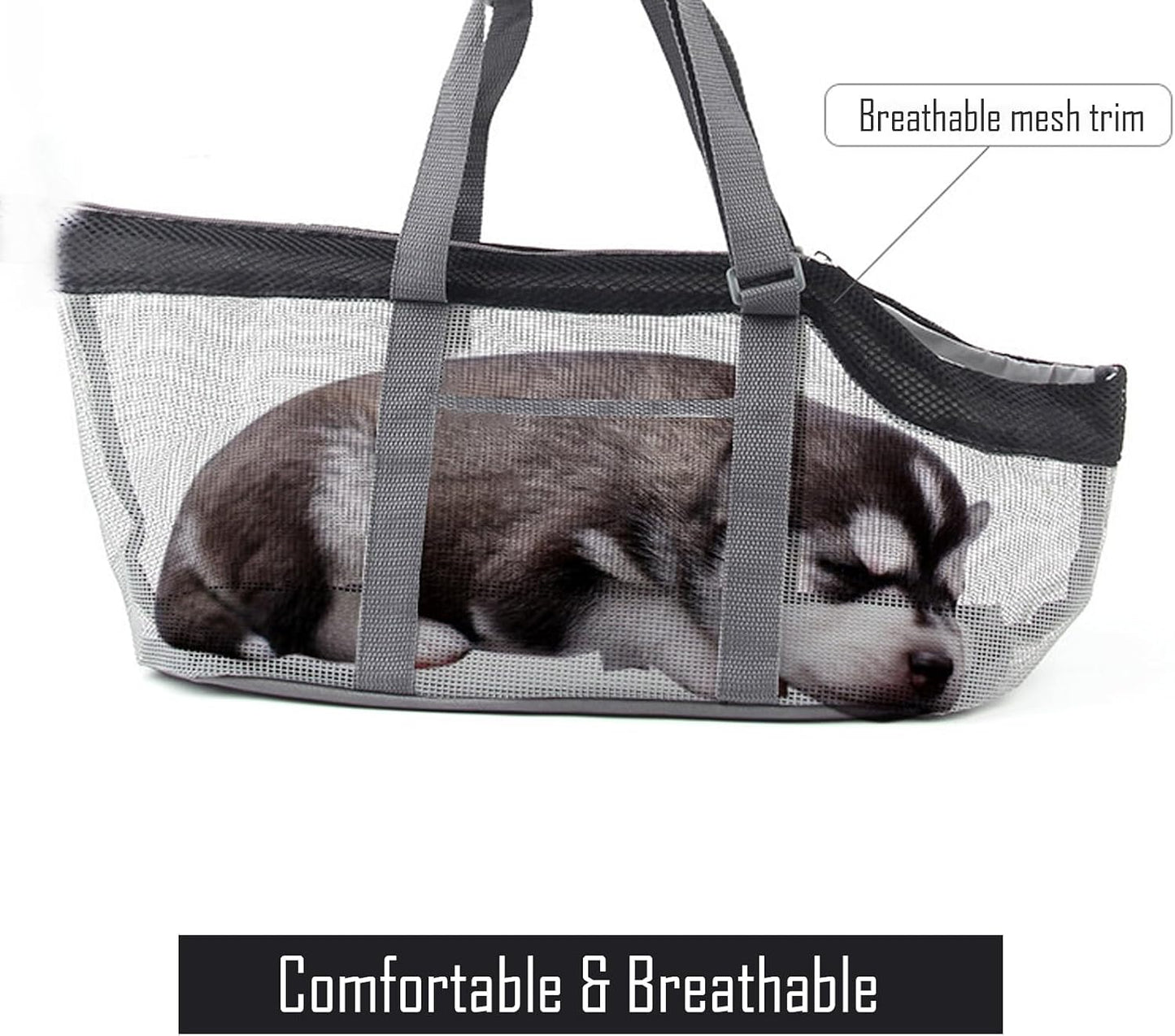 Dog Purse Cat Carrier Soft-Sided Interactivity Pet Carriers Bag, Breathable Mesh Design Yellow