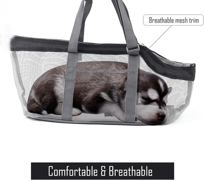 Dog Purse Cat Carrier Soft-Sided Interactivity Pet Carriers Bag, Breathable Mesh Design Yellow