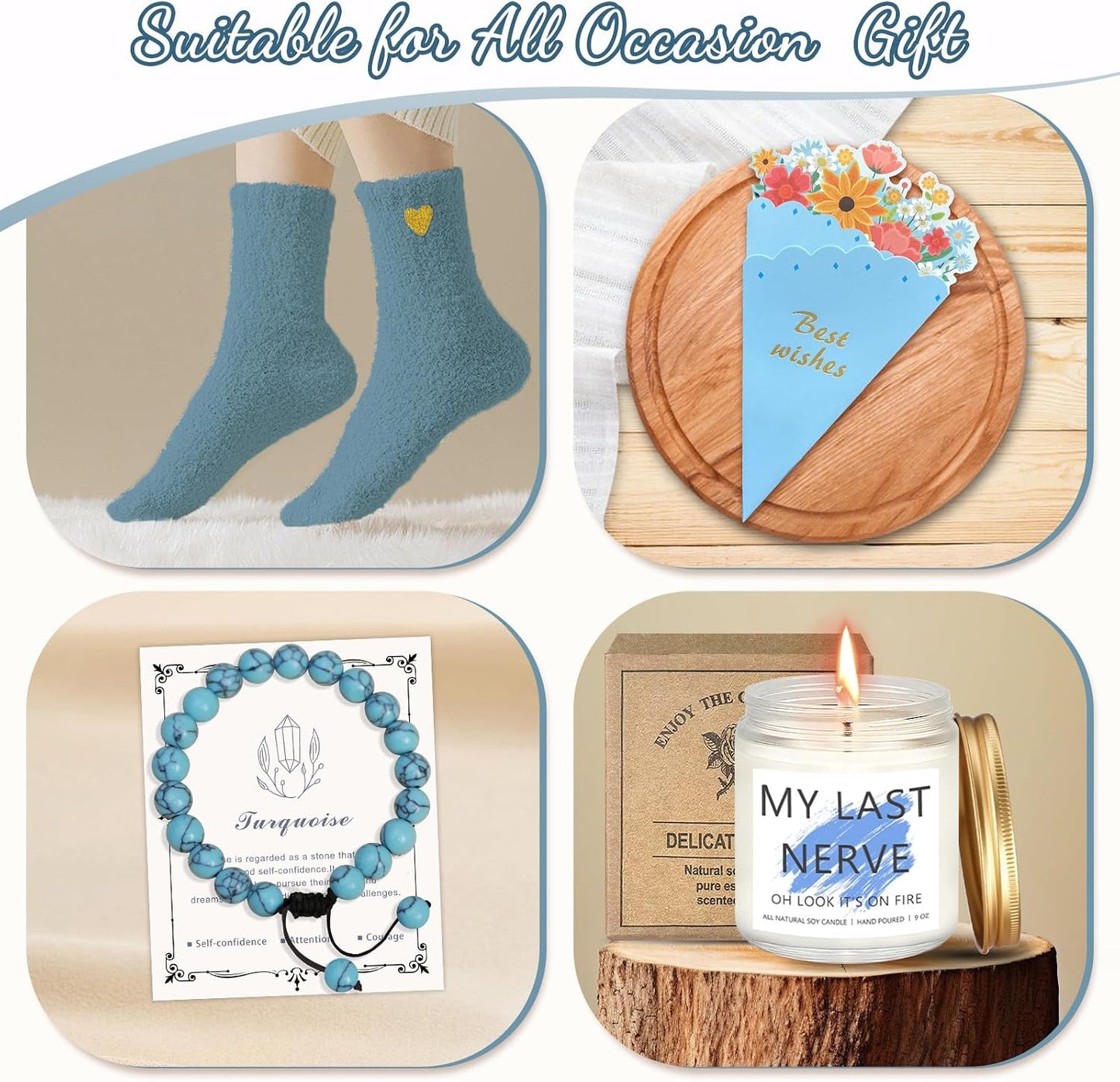 Birthday Gifts for Women Teen Girls, Unique Happy Graduation Gift Baskets for Her, Thank You Teacher Self Care Get Well Present Set, 14pcs Cute Daisy Box for Friend SisterGirlfriend Coworker(Yellow)