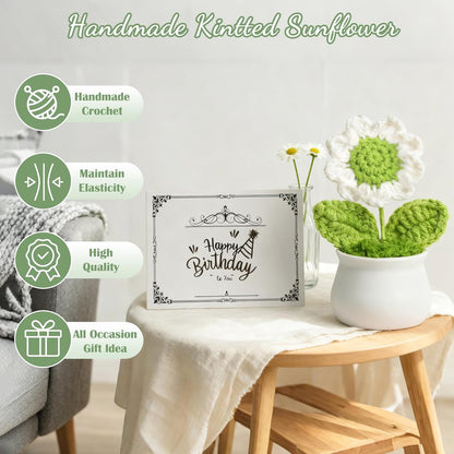 Birthday Gifts for Women Teen Girls, Unique Happy Graduation Gift Baskets for Her, Thank You Teacher Self Care Get Well Present Set, 14pcs Cute Daisy Box for Friend SisterGirlfriend Coworker(Yellow)