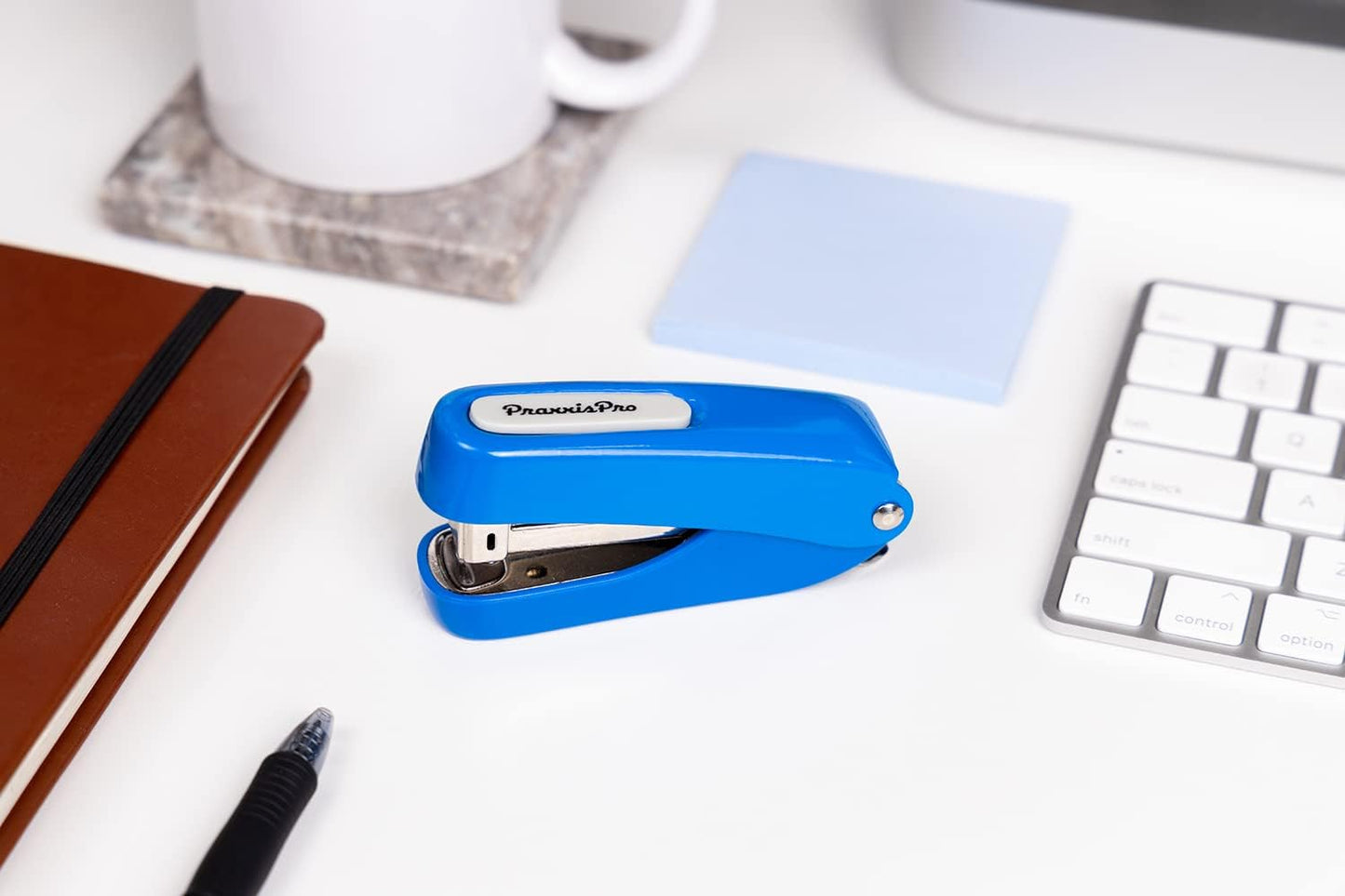 Office Supplies - Aria-Plus Half-Strip Mini Stapler - Durable, Compact, and Colorful Stapler for Office and Travel Use, Compatible with Standard 26/6 Staples, Yellow