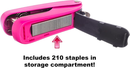 Office Supplies - Aria-Plus Half-Strip Mini Stapler - Durable, Compact, and Colorful Stapler for Office and Travel Use, Compatible with Standard 26/6 Staples, Yellow