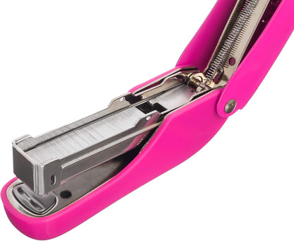 Office Supplies - Aria-Plus Half-Strip Mini Stapler - Durable, Compact, and Colorful Stapler for Office and Travel Use, Compatible with Standard 26/6 Staples, Yellow