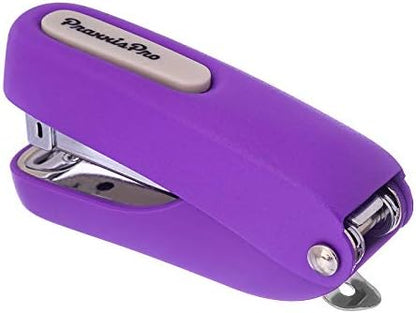 Office Supplies - Aria-Plus Half-Strip Mini Stapler - Durable, Compact, and Colorful Stapler for Office and Travel Use, Compatible with Standard 26/6 Staples, Yellow