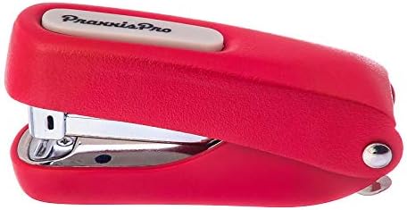 Office Supplies - Aria-Plus Half-Strip Mini Stapler - Durable, Compact, and Colorful Stapler for Office and Travel Use, Compatible with Standard 26/6 Staples, Yellow