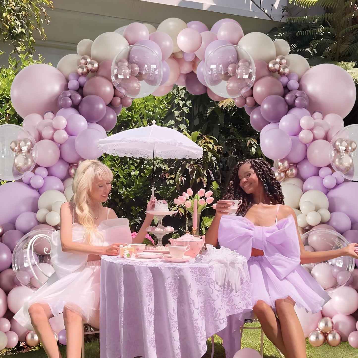 Yellow Balloon Arch Kit, 126Pcs Double Stuffed Pearl Yellow White Clear Balloons for Wedding Baby Shower Bridal Shower Engagement Birthday Party Decorations