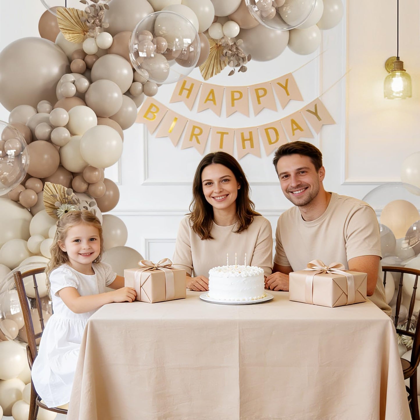 Yellow Balloon Arch Kit, 126Pcs Double Stuffed Pearl Yellow White Clear Balloons for Wedding Baby Shower Bridal Shower Engagement Birthday Party Decorations