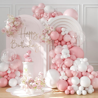 Yellow Balloon Arch Kit, 126Pcs Double Stuffed Pearl Yellow White Clear Balloons for Wedding Baby Shower Bridal Shower Engagement Birthday Party Decorations