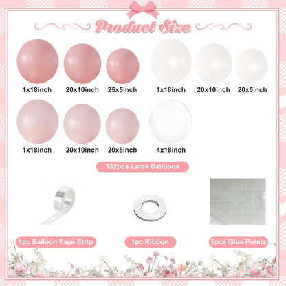 Yellow Balloon Arch Kit, 126Pcs Double Stuffed Pearl Yellow White Clear Balloons for Wedding Baby Shower Bridal Shower Engagement Birthday Party Decorations